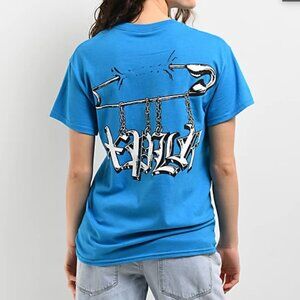 NWT XPLR Punk Pin Sapphire Blue T-Shirt